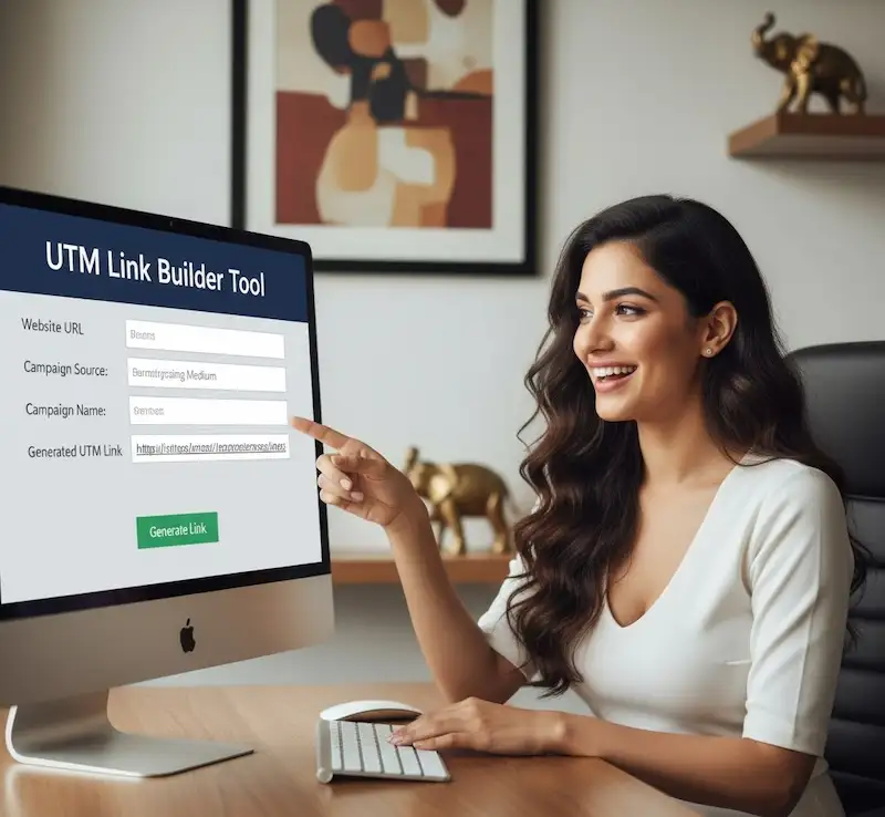 UTM Link Builder is being used by women