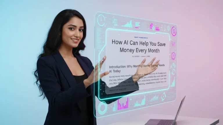 Using AI money saving tools to understand spending habits and improve monthly budgeting