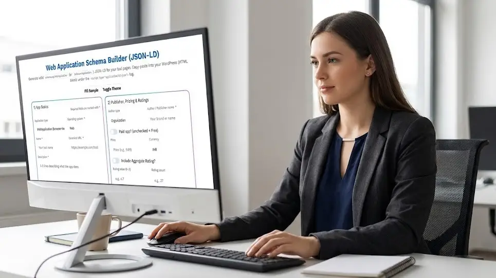 Web Application Schema Builder is being used by professional