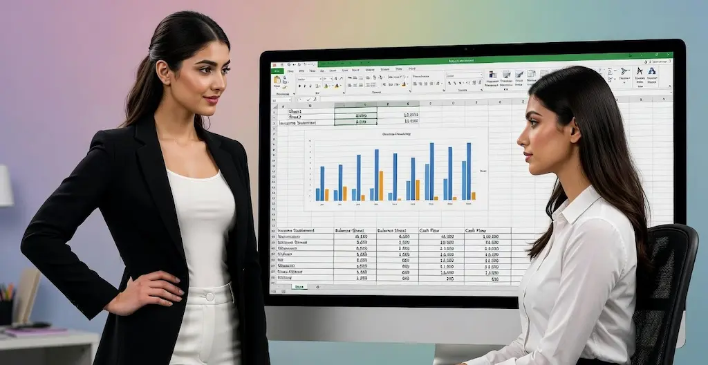 Templates 2 Free finance templates Excel spreadsheet showing revenue tracking and financial analysis charts