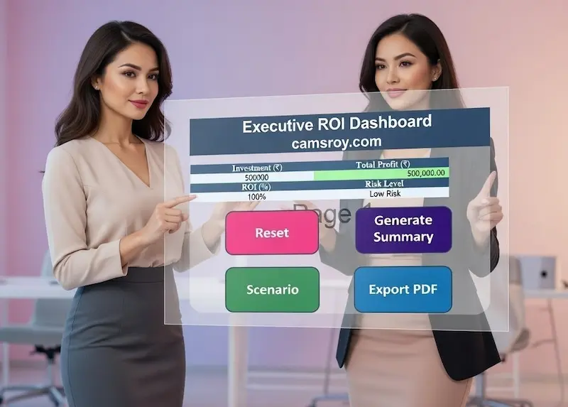 ROI Excel Template – AI-Assisted Financial Model 2 roi excel template dashboard