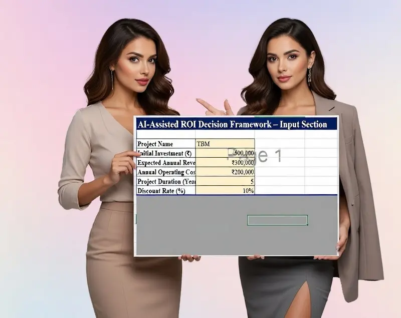 ROI Excel Template – AI-Assisted Financial Model 1 roi excel template input section