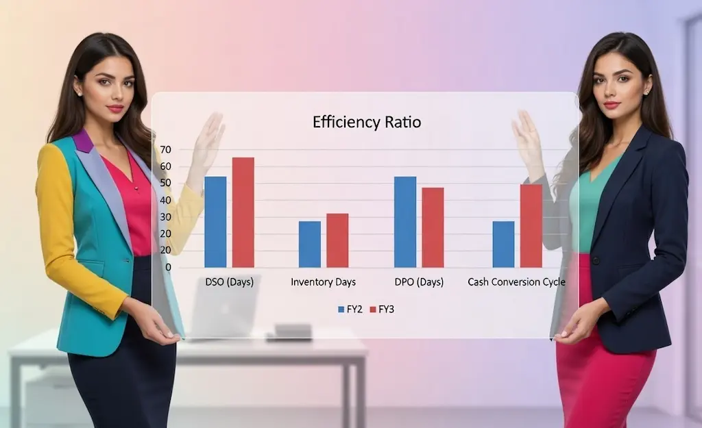 SME Financial Dashboard Excel Template 5 Liquidity and leverage analysis dashboard in SME financial health dashboard Excel template.