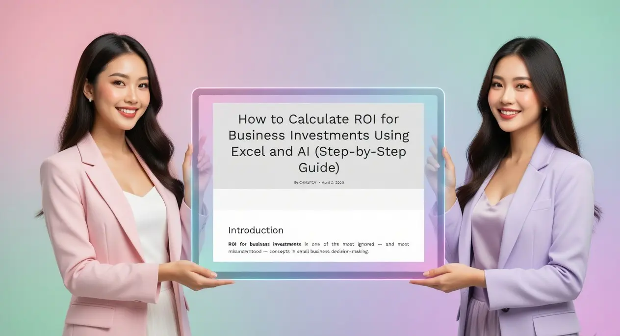 how to calculate ROI for business investments using Excel and AI guide