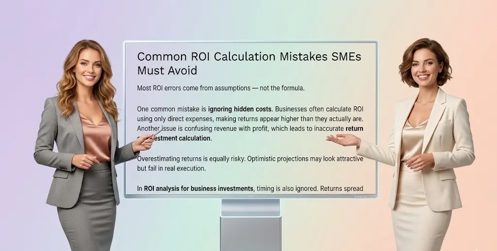 common ROI calculation mistakes SMEs must avoid in business investments