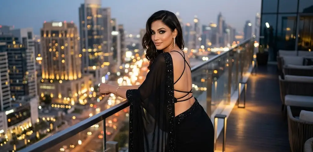 AI prompts for backless blouse fashion shoots and luxury fashion ads