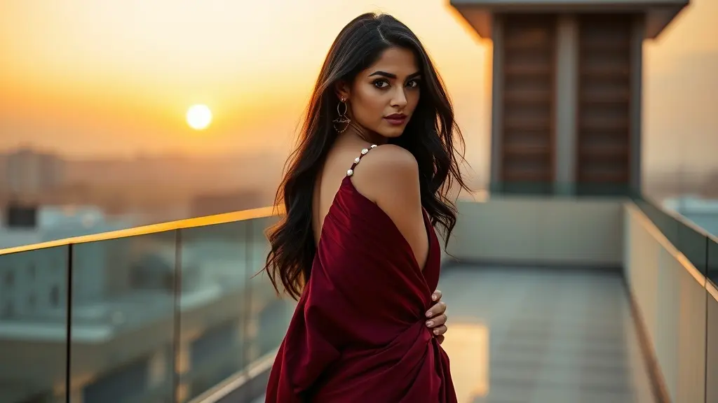 AI-generated backless blouse fashion photography inspiration