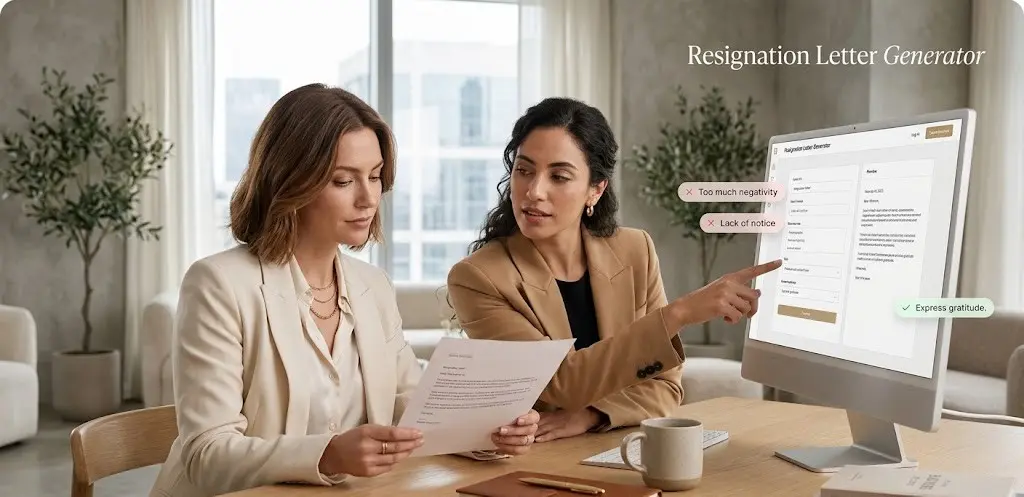 common resignation letter mistakes to avoid