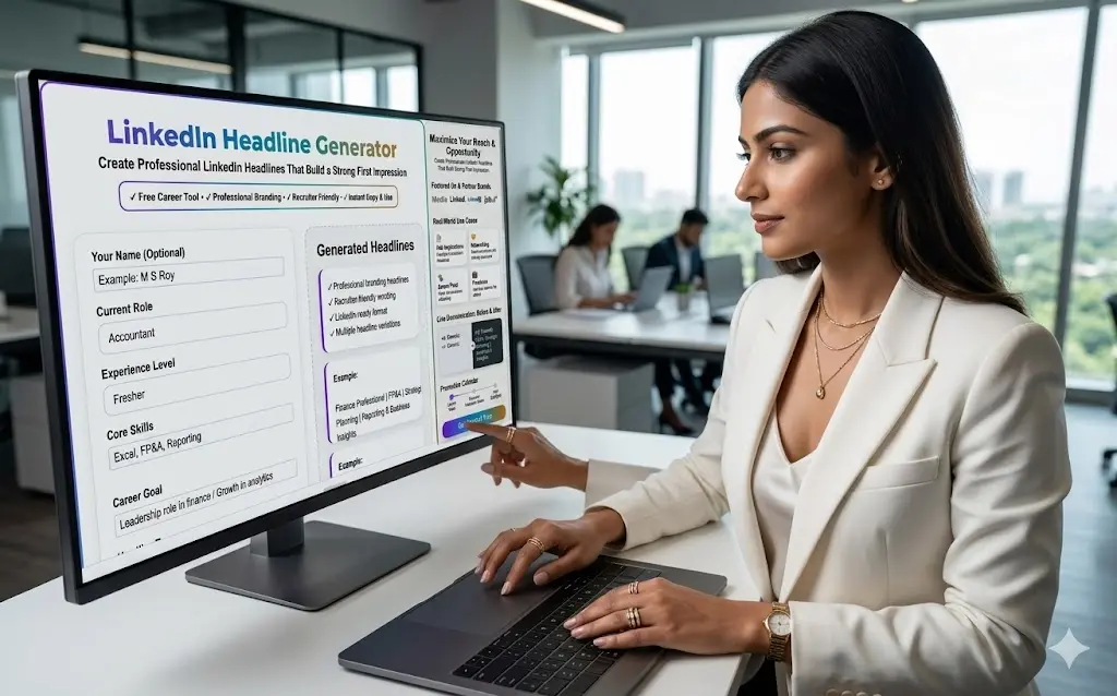 create professional linkedin headlines