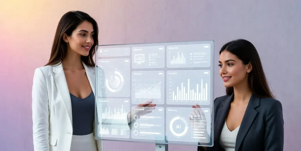 ai dashboard presented by women