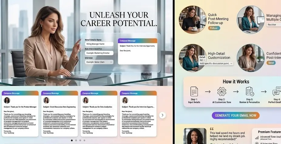 Interview Thank You Email Generator 1 interview thank you emails unleash your potential