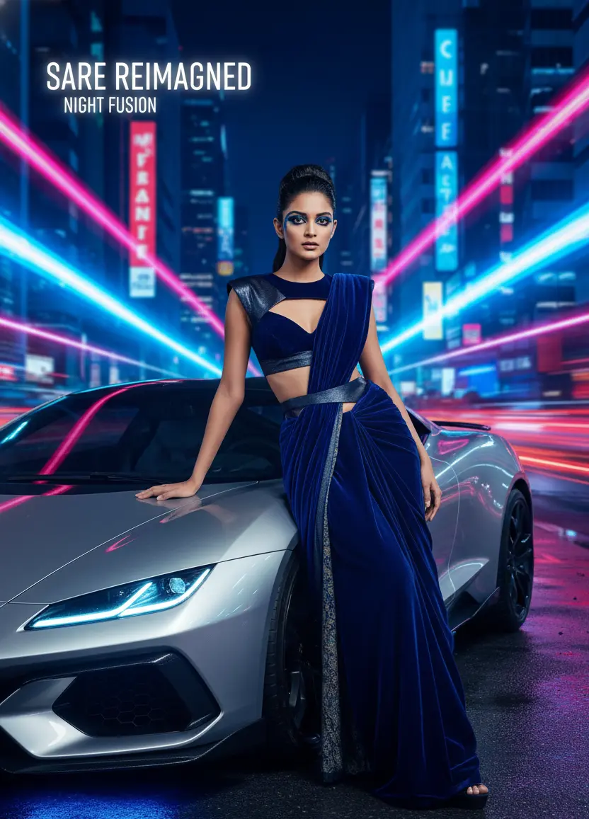 Saree AI Prompts Pack for Luxury Fashion Photography 9 Generate elegant saree photography with AI-powered fashion prompts inspired by luxury couture campaigns.
