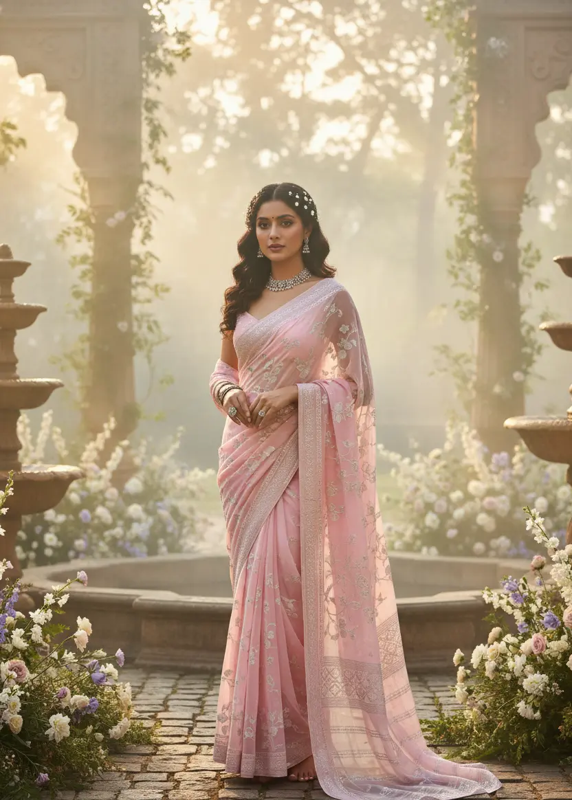 Saree AI Prompts Pack for Luxury Fashion Photography 7 Luxury Saree AI Prompts designed for fashion editorials, Instagram ads, and premium ecommerce visuals.