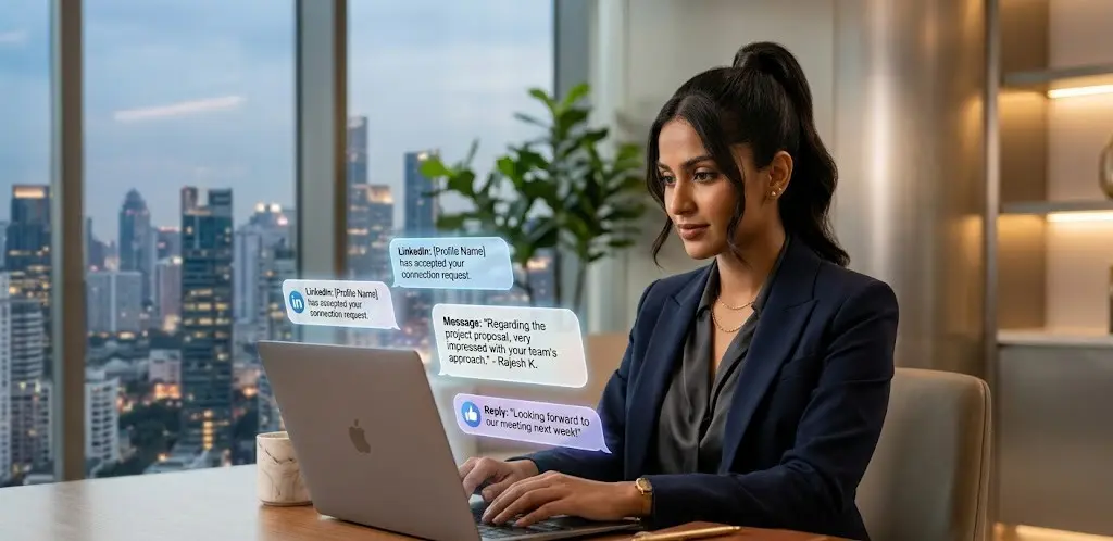 who can use this networking message generator