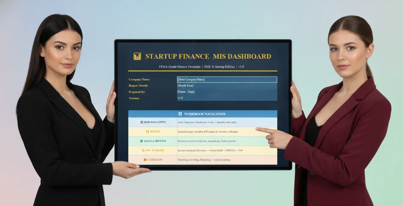 Startup MIS Dashboard Excel Template 6 download free mis dashboard template