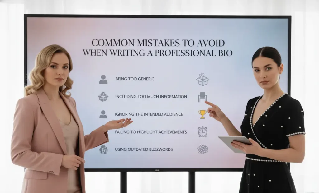 key mistake to avoid while writing bio