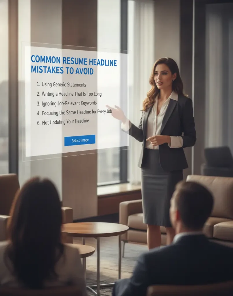 Resume Headline Generator 6 key point of commom mistake to avoid