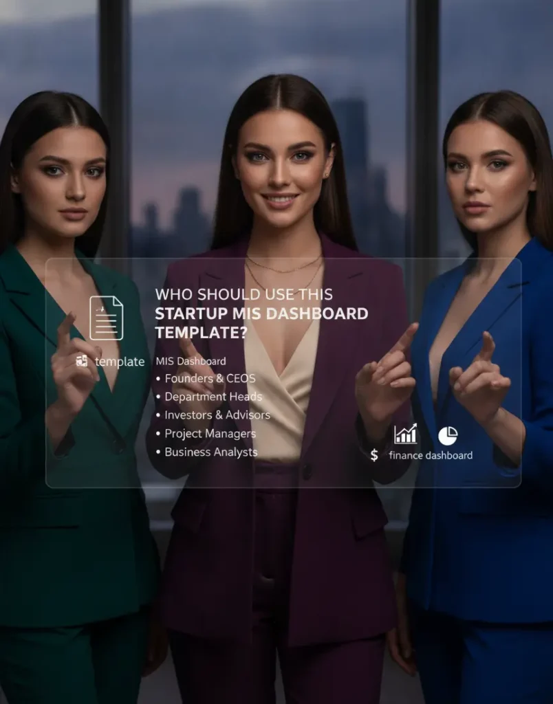 Startup MIS Dashboard Excel Template 5 startup mis dashboard template user