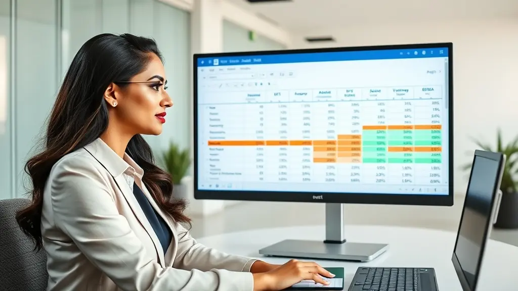 Budget vs Actuals Variance Analysis Excel Template with budget, actual, variance amount, and variance percentage comparison