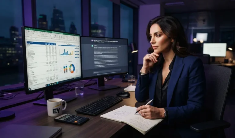 ChatGPT for Accountants in India: How I Actually Run Monthly Close 2 Chartered Accountant using ChatGPT to analyze financial reports and automate accounting tasks