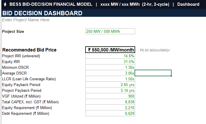 Bid Evaluation Financial Model Excel Template 4 image 7