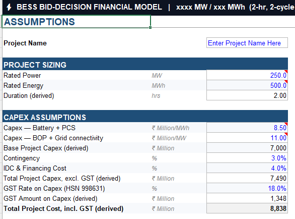 Bid Evaluation Financial Model Excel Template 5 image 8