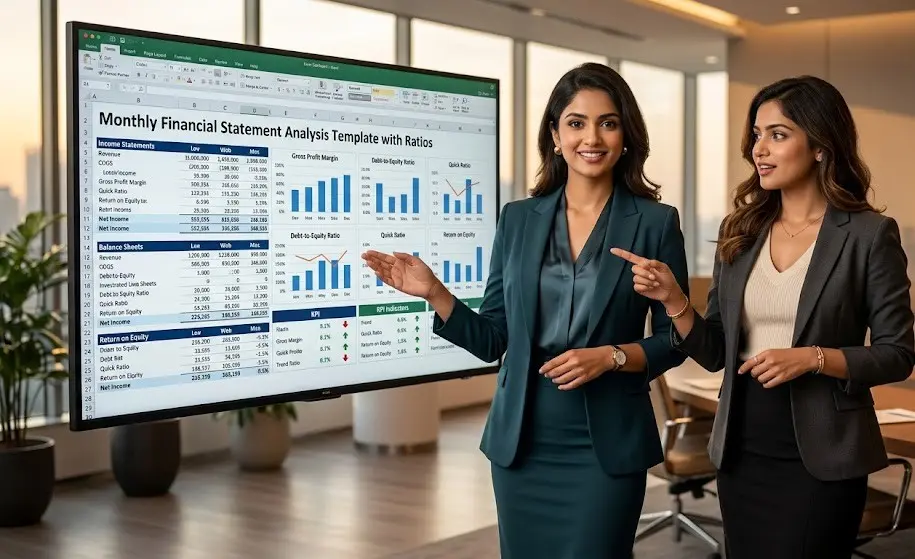 how to use the financial statement analysis template