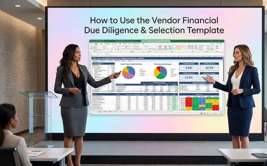 Vendor Financial Due Diligence Excel Template 12 how to use the vendor financial due diligence selection template