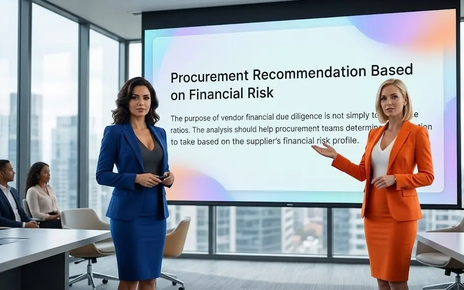Vendor Financial Due Diligence Excel Template 10 procurement recommendation based on financial risk