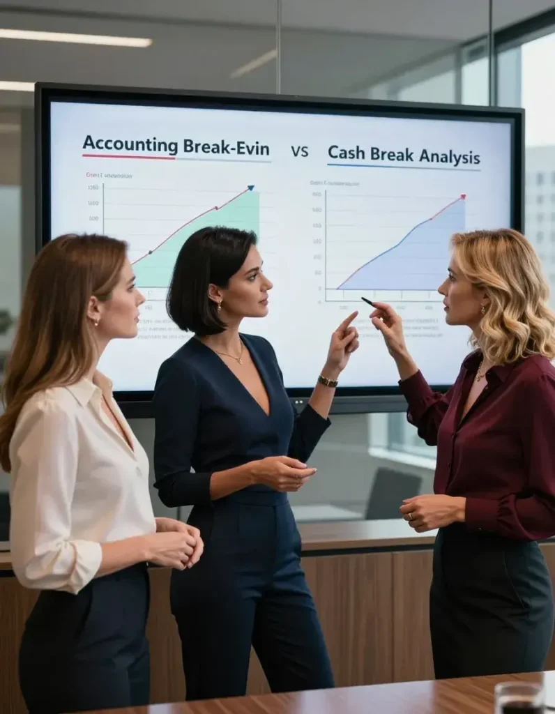 understand accounting breakeven vs cash breakeven