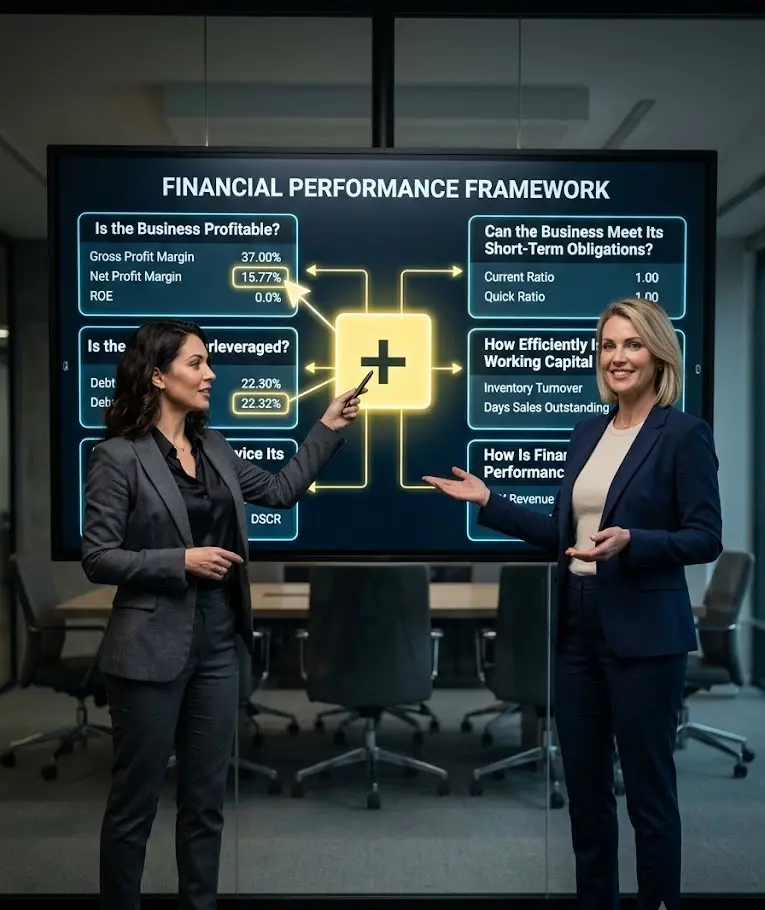 use the analysis to answer important financial questions
