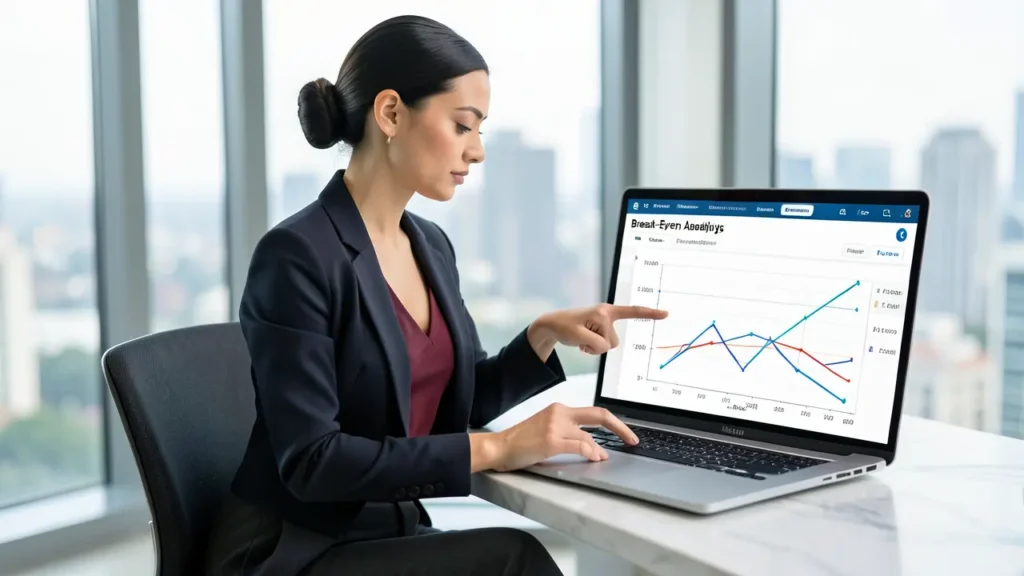 what does this break even analysis excel template calculate