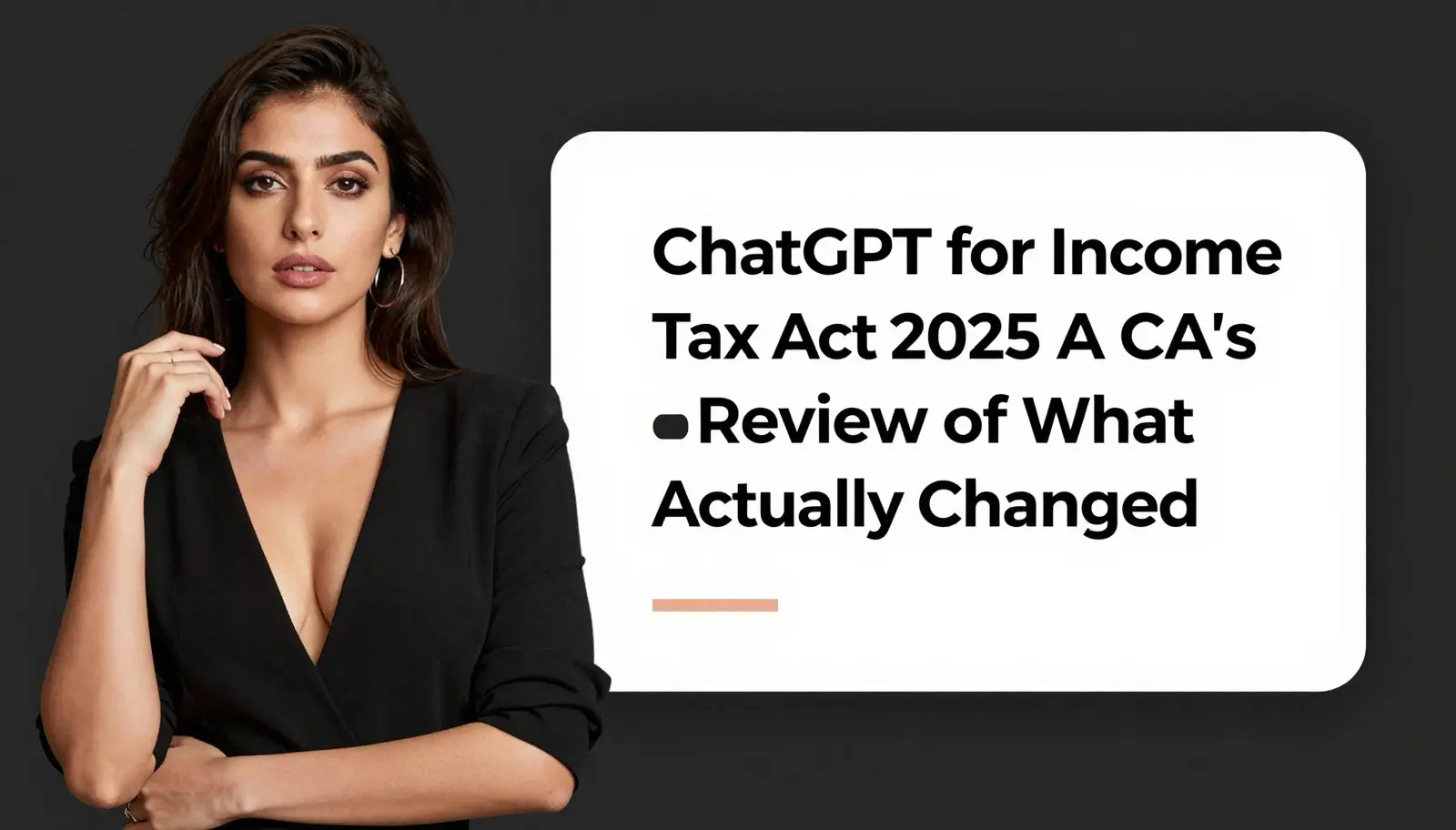 ChatGPT for Income Tax Act 2025 research, analysis and practical tax review