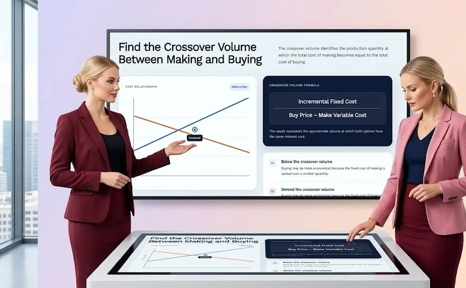 crossover volume between making and buying